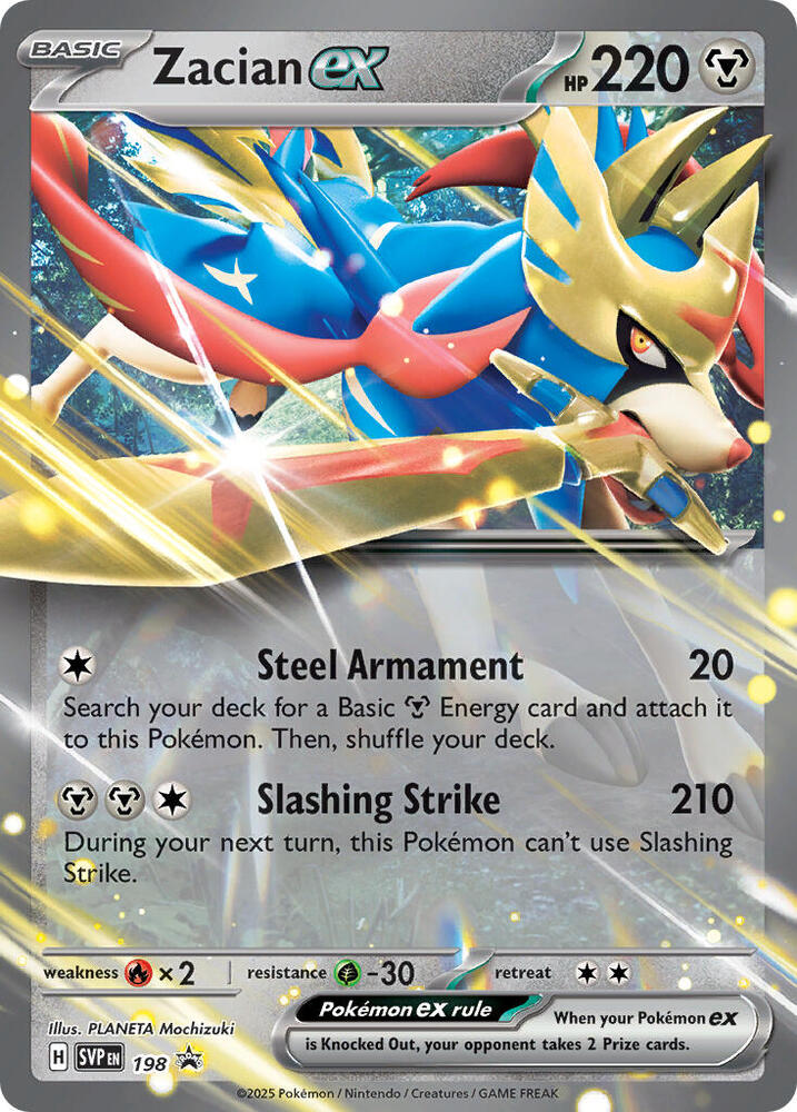 Zacian ex 198 — Scarlet & Violet Promo