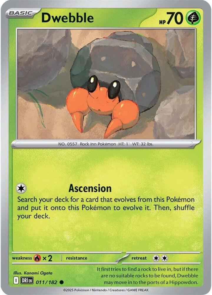 Dwebble 011/182 — Destined Rivals