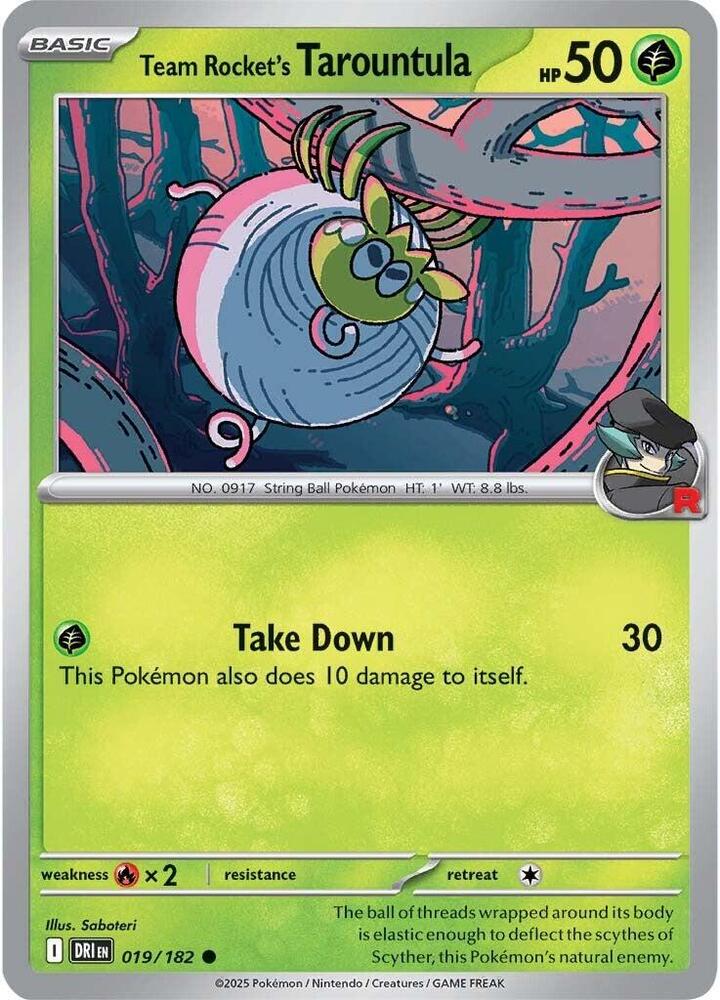Team Rocket's Tarountula 019/182 — Destined Rivals