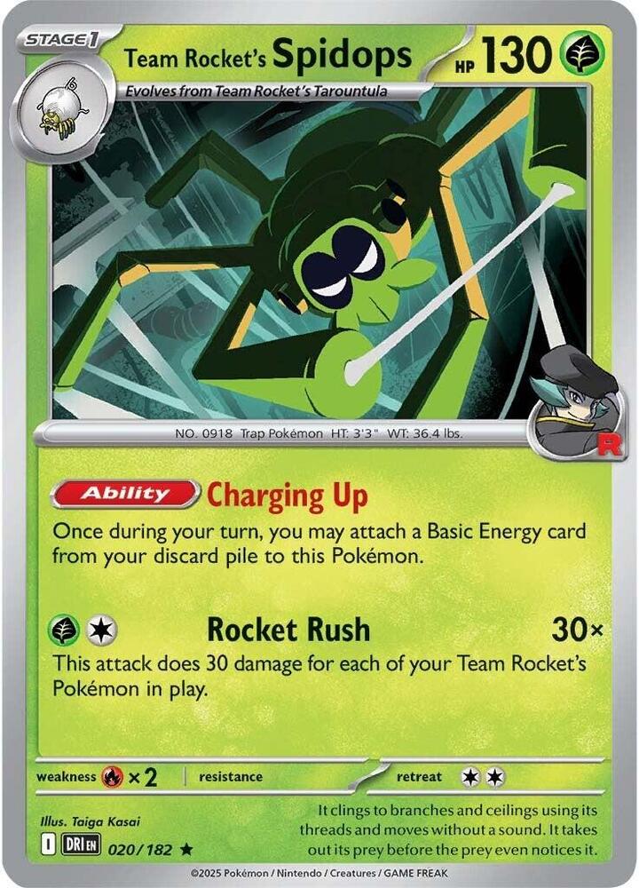 Team Rocket's Spidops 020/182 — Destined Rivals