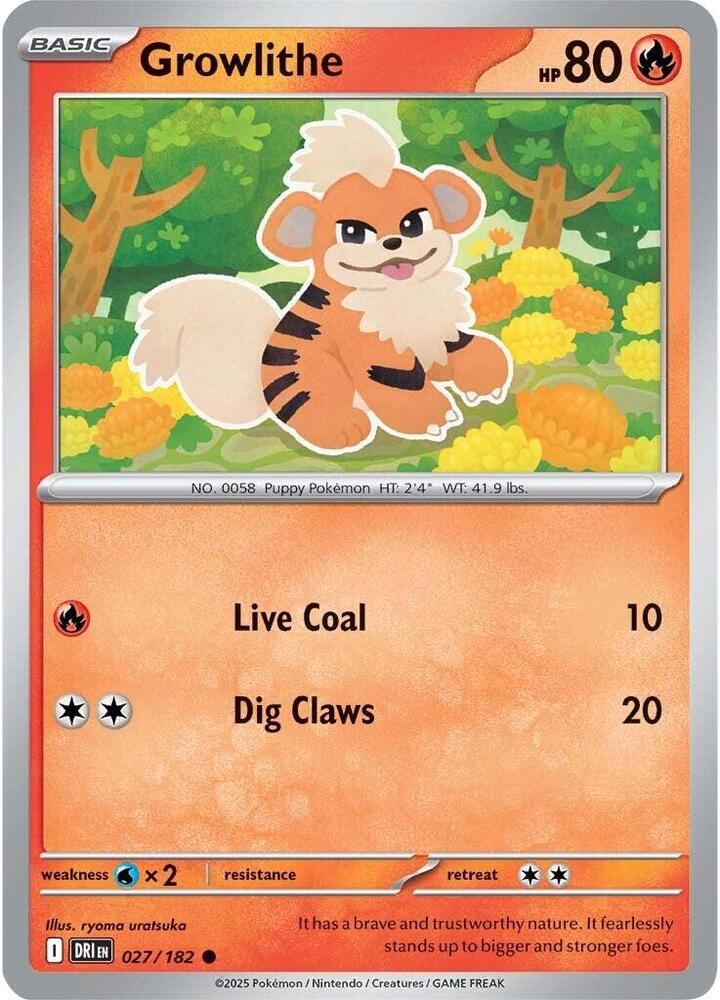 Growlithe 027/182 — Destined Rivals