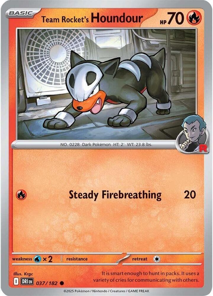 Team Rocket's Houndour 037/182 — Destined Rivals
