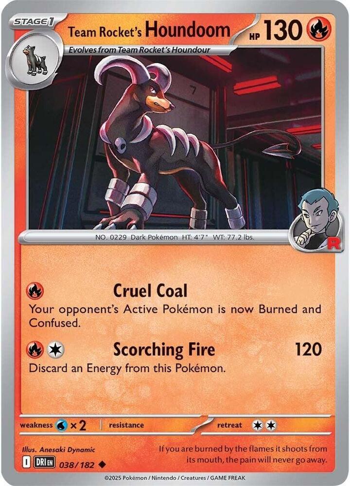 Team Rocket's Houndoom 038/182 — Destined Rivals