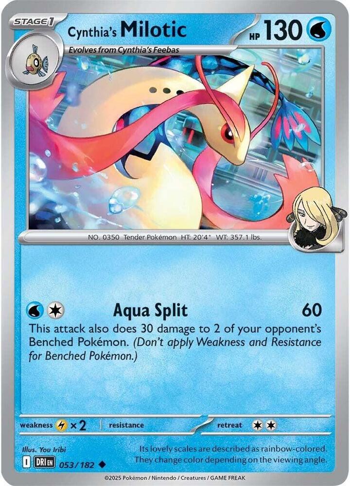Cynthia's Milotic 053/182 — Destined Rivals