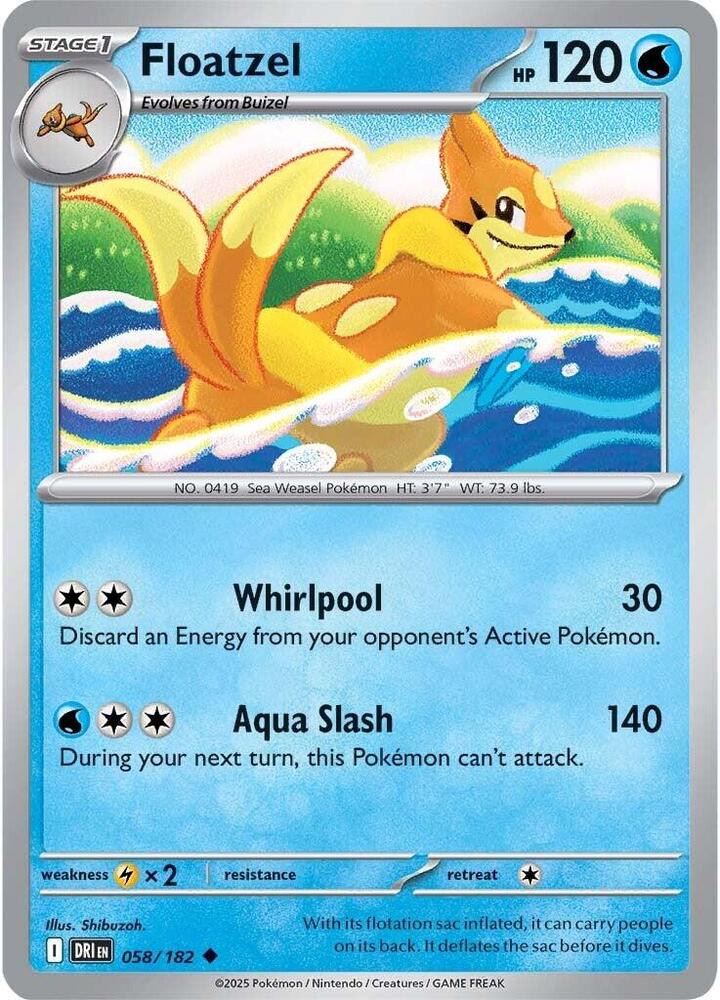 Floatzel 058/182 — Destined Rivals