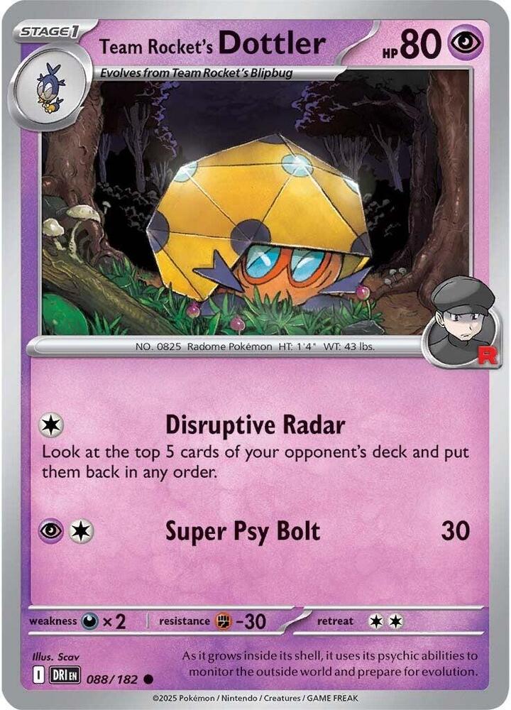 Team Rocket's Dottler 088/182 — Destined Rivals