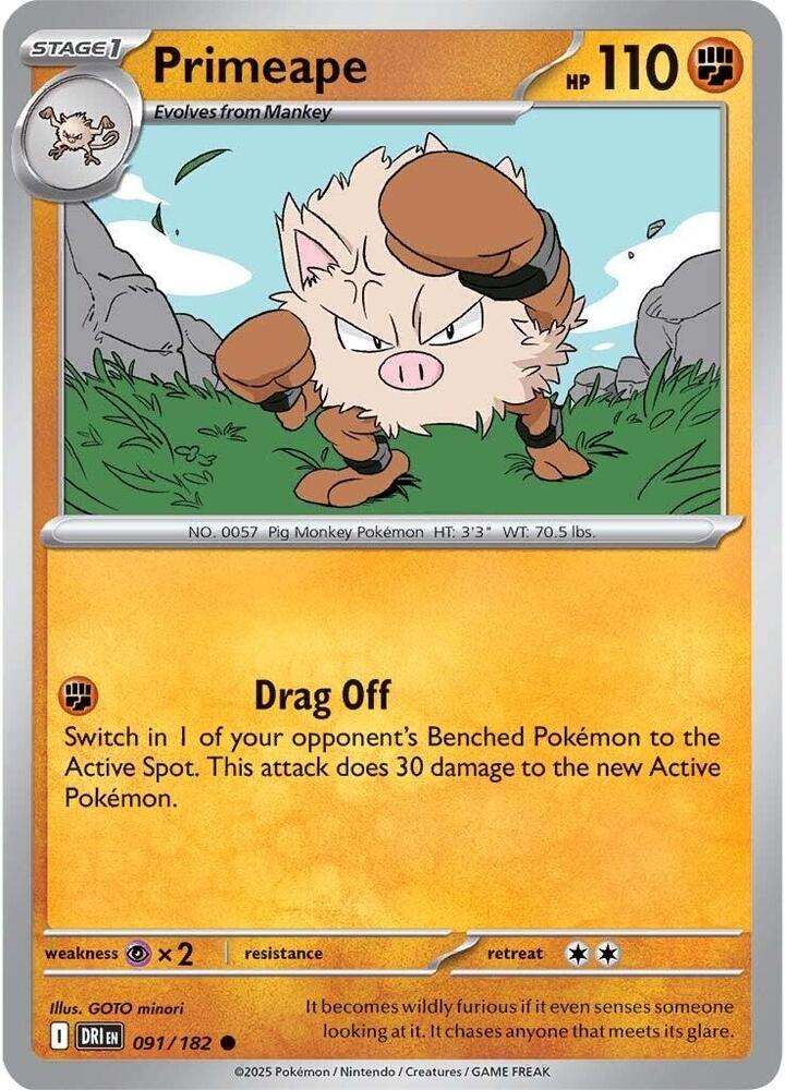 Primeape 091/182 — Destined Rivals