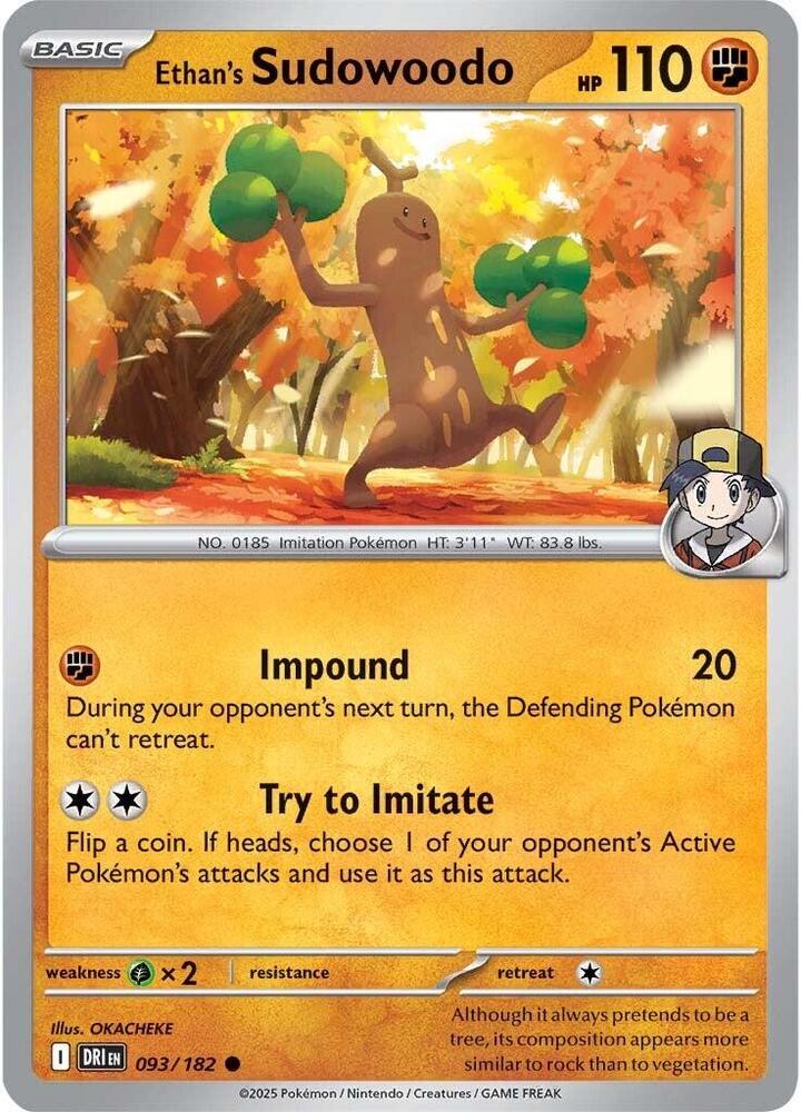 Ethan's Sudowoodo 093/182 — Destined Rivals