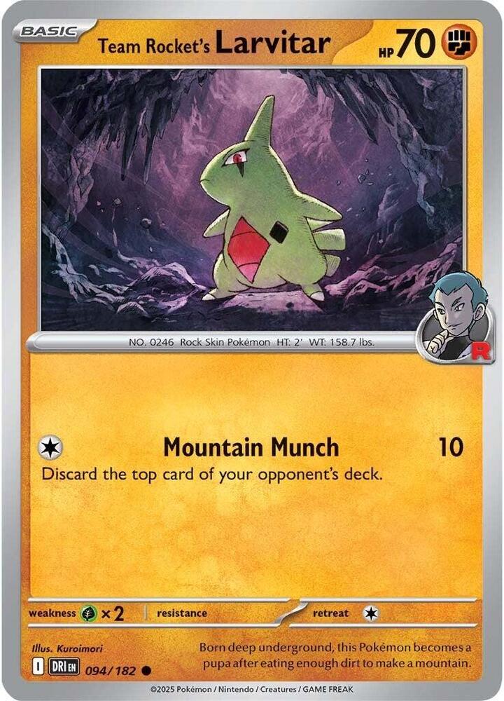 Team Rocket's Larvitar 094/182 — Destined Rivals