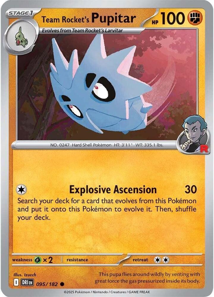 Team Rocket's Pupitar 095/182 — Destined Rivals