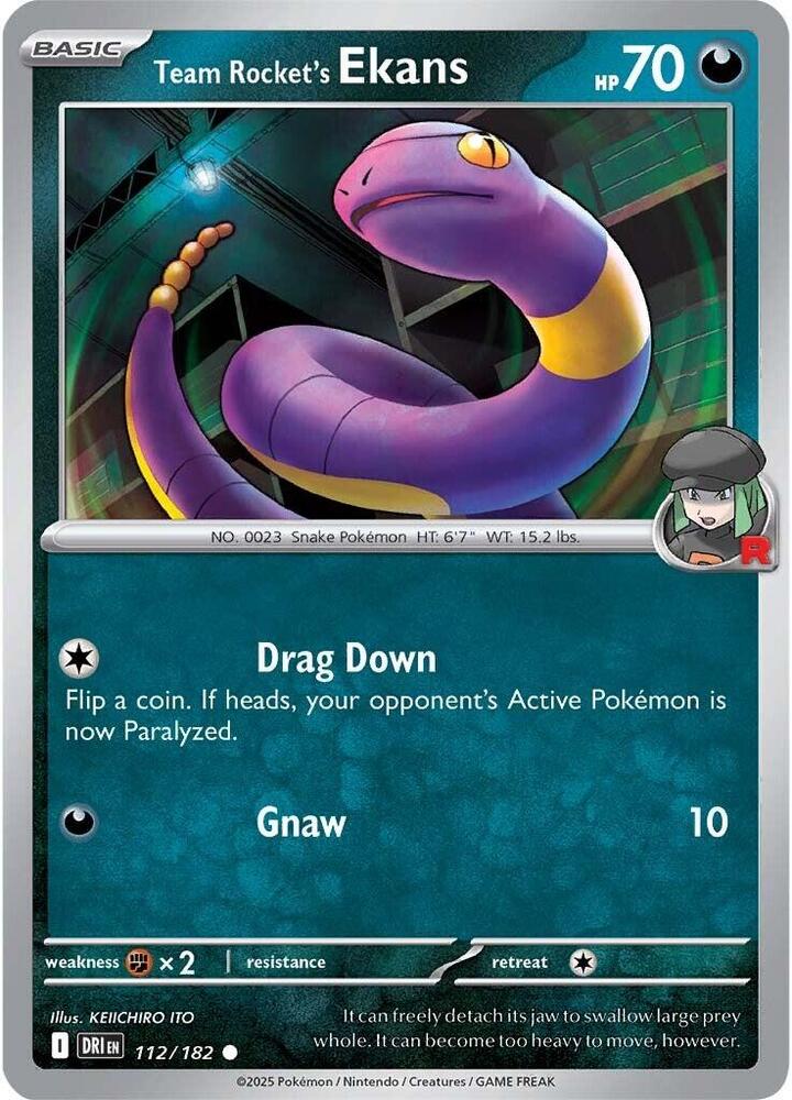 Team Rocket's Ekans 112/182 — Destined Rivals