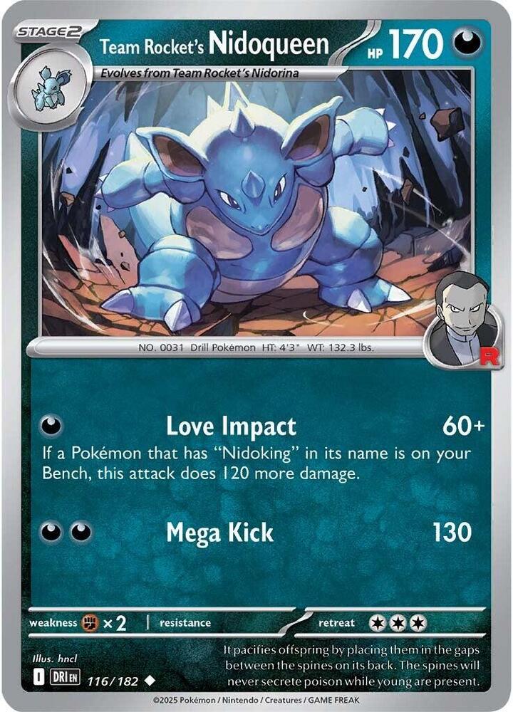 Team Rocket's Nidoqueen 116/182 — Destined Rivals
