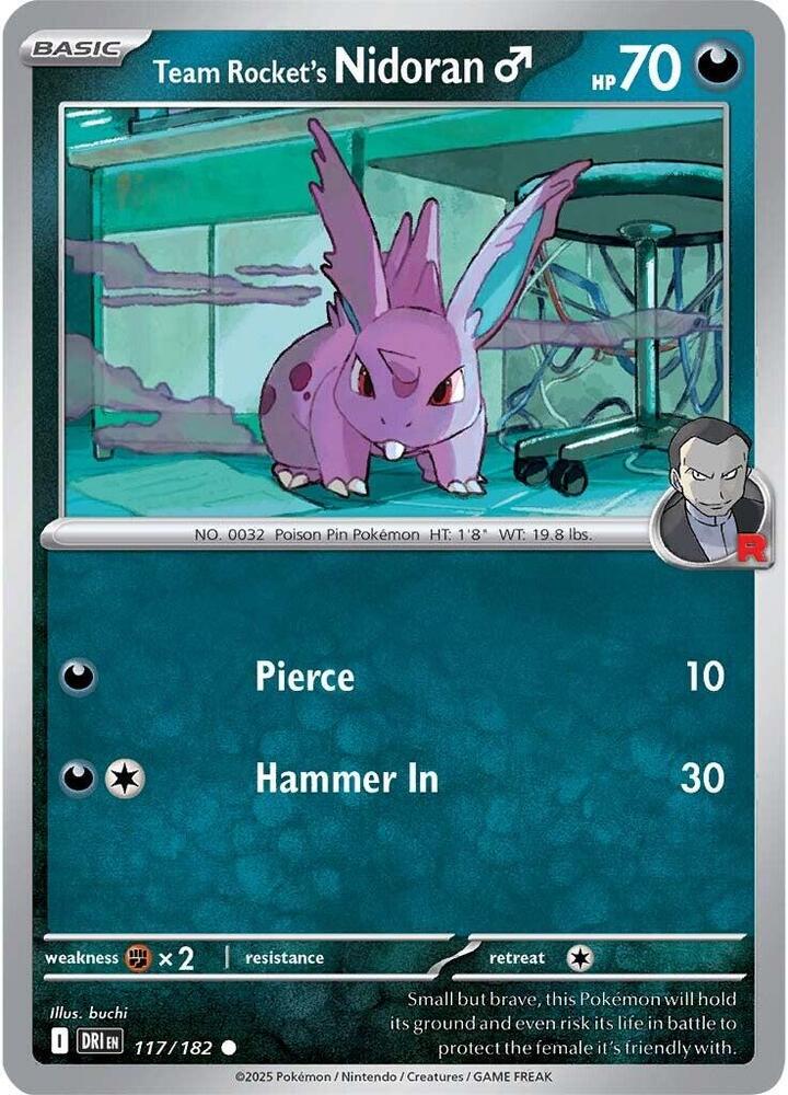 Team Rocket's Nidoran M 117/182 — Destined Rivals