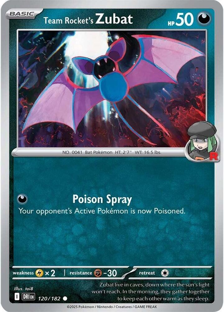 Team Rocket's Zubat 120/182 — Destined Rivals