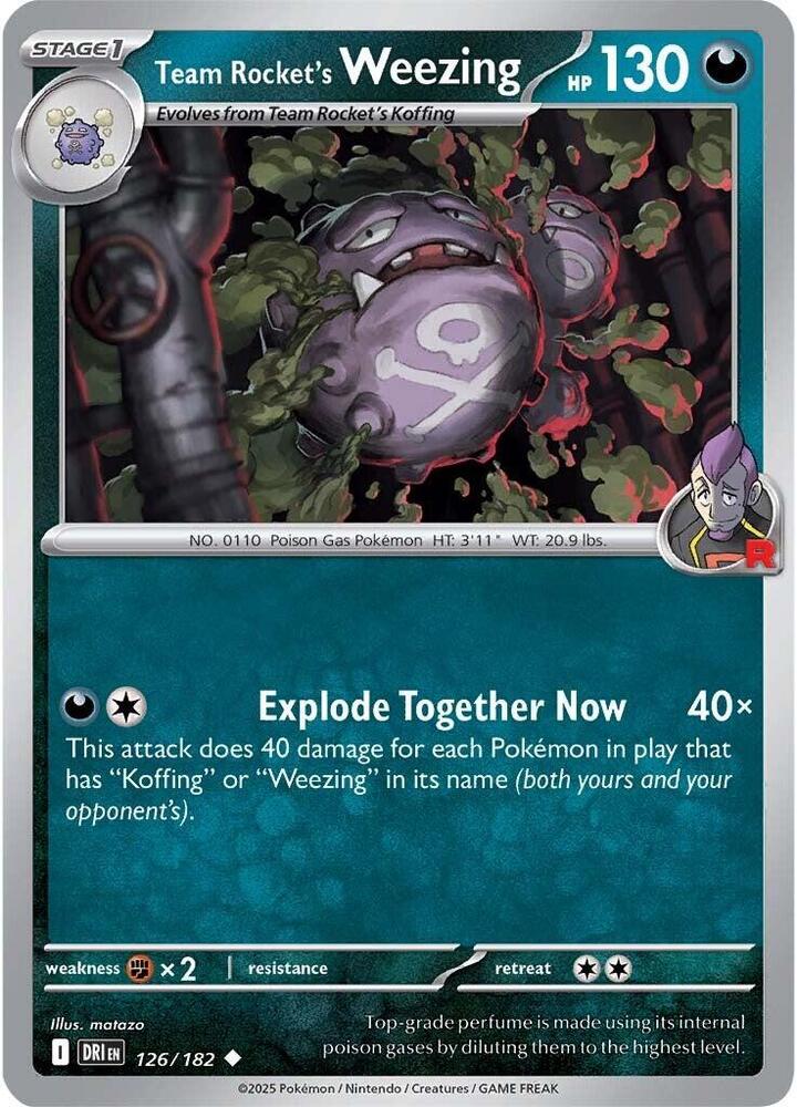 Team Rocket's Weezing 126/182 — Destined Rivals
