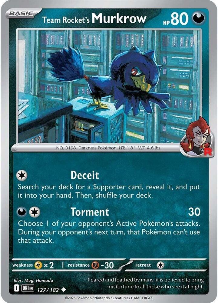 Team Rocket's Murkrow 127/182 — Destined Rivals