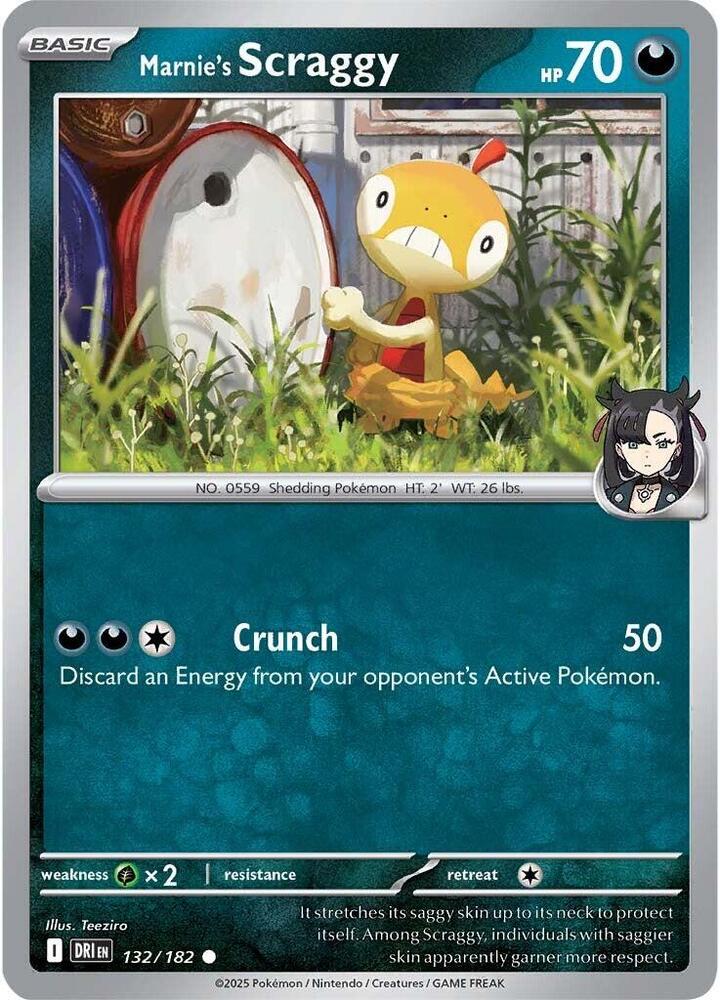 Marnie's Scraggy 132/182 — Destined Rivals