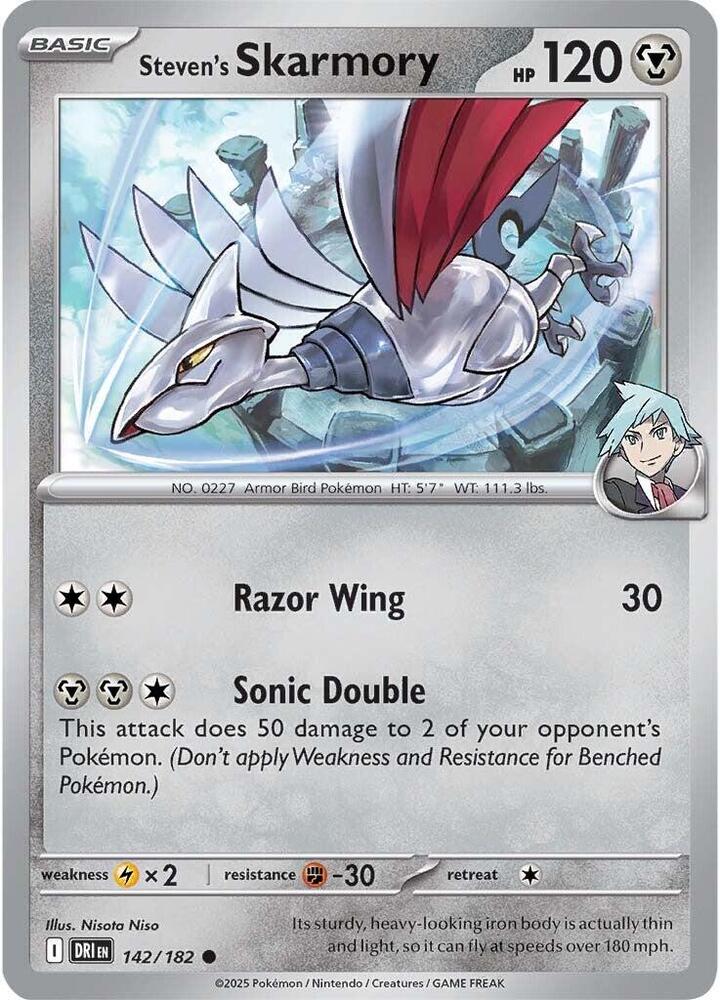 Steven's Skarmory 142/182 — Destined Rivals