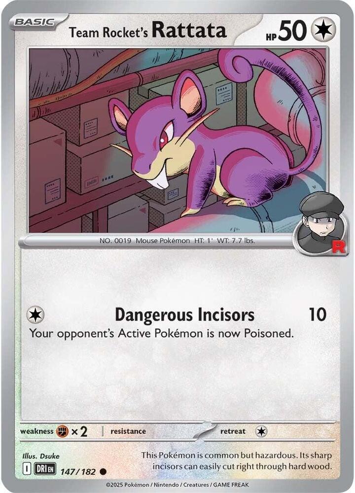 Team Rocket's Rattata 147/182 — Destined Rivals