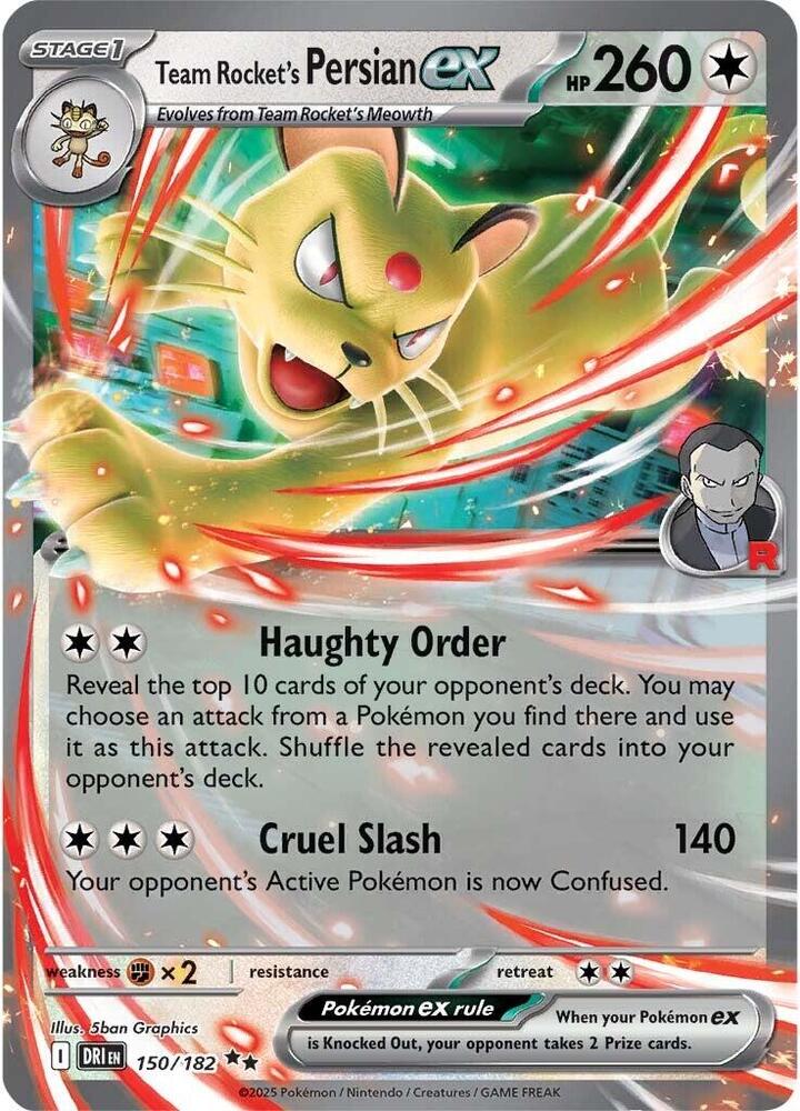 Team Rocket's Persian ex 150/182 — Destined Rivals