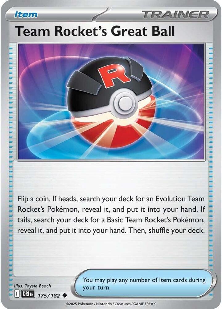 Team Rocket's Great Ball 175/182 — Destined Rivals