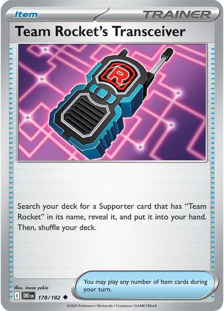 Team Rocket's Transceiver - 178/182 - Destined Rivals Pokemon - Collectr