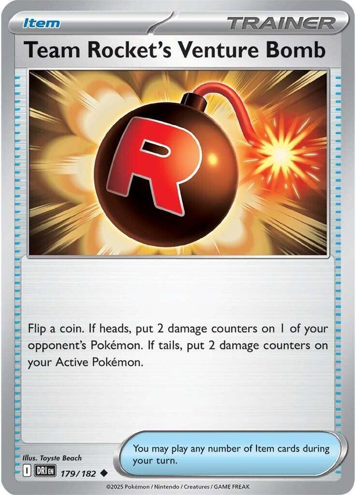 Team Rocket's Venture Bomb 179/182 — Destined Rivals