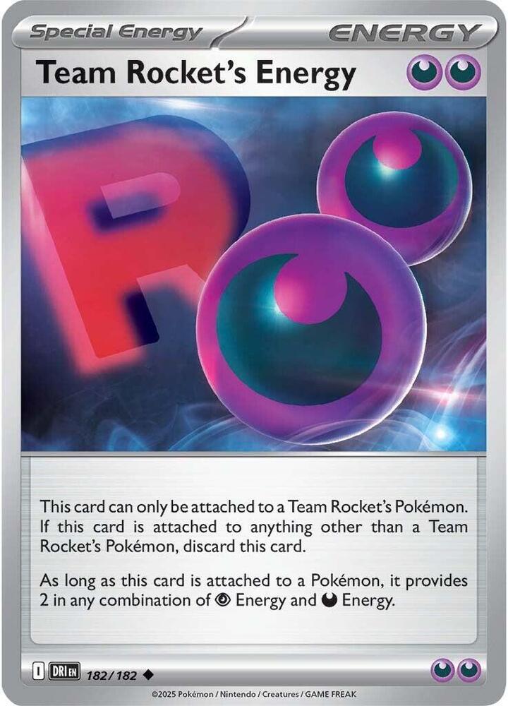 Team Rocket's Energy 182/182 — Destined Rivals
