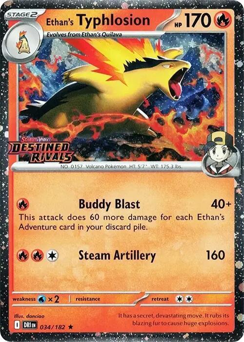 Ethan's Typhlosion (Prerelease) 034/182 — Scarlet & Violet Promo