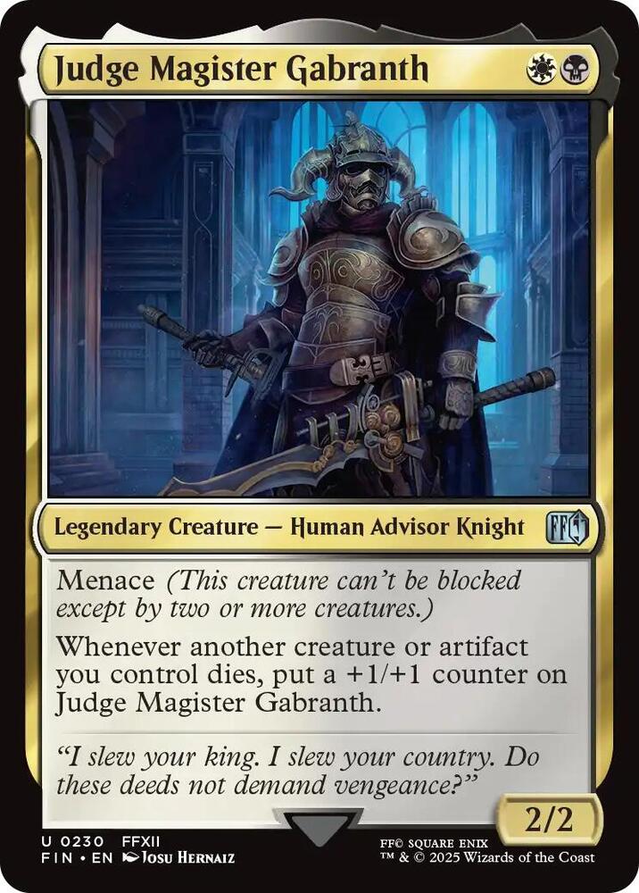 Judge Magister Gabranth 