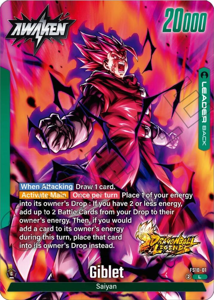 Starter Deck 10: Giblet - Dragon Ball Super Fusion World Card List