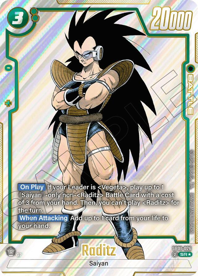 Raditz - SB01-026 (Alternate Art) 