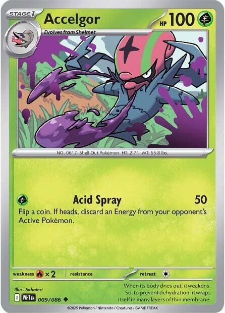 Accelgor 009/086 — White Flare