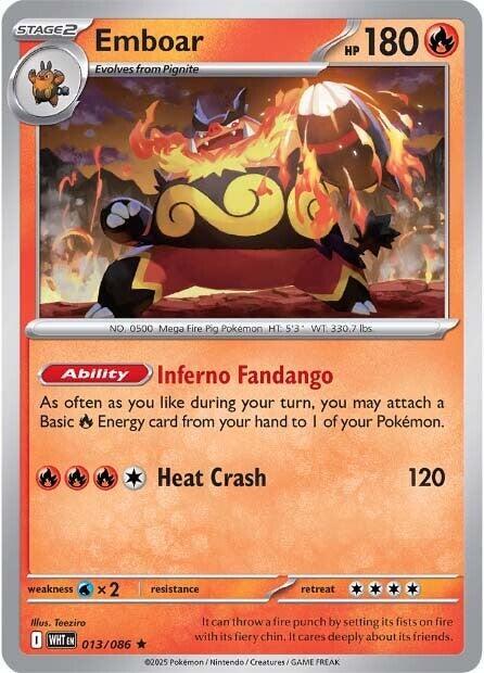 Emboar 013/086 — White Flare