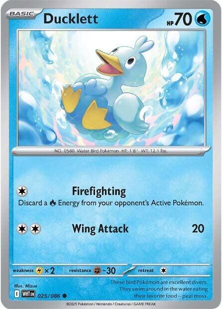 Ducklett 025/086 — White Flare