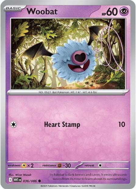 Woobat 036/086 — White Flare