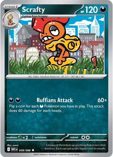 Scrafty 058/086 — White Flare