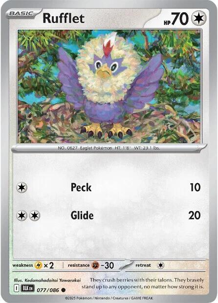 Rufflet 077/086 — Black Bolt