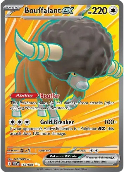 Bouffalant ex 162/086 — White Flare