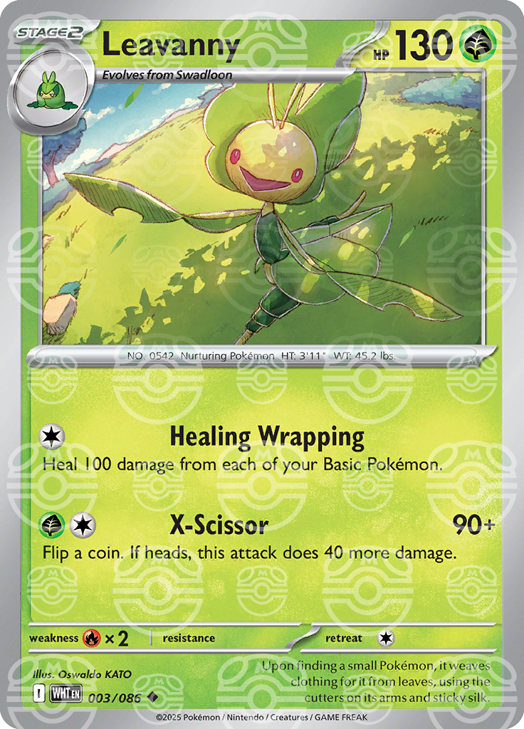 Leavanny (Master Ball Pattern) 003/086 — White Flare