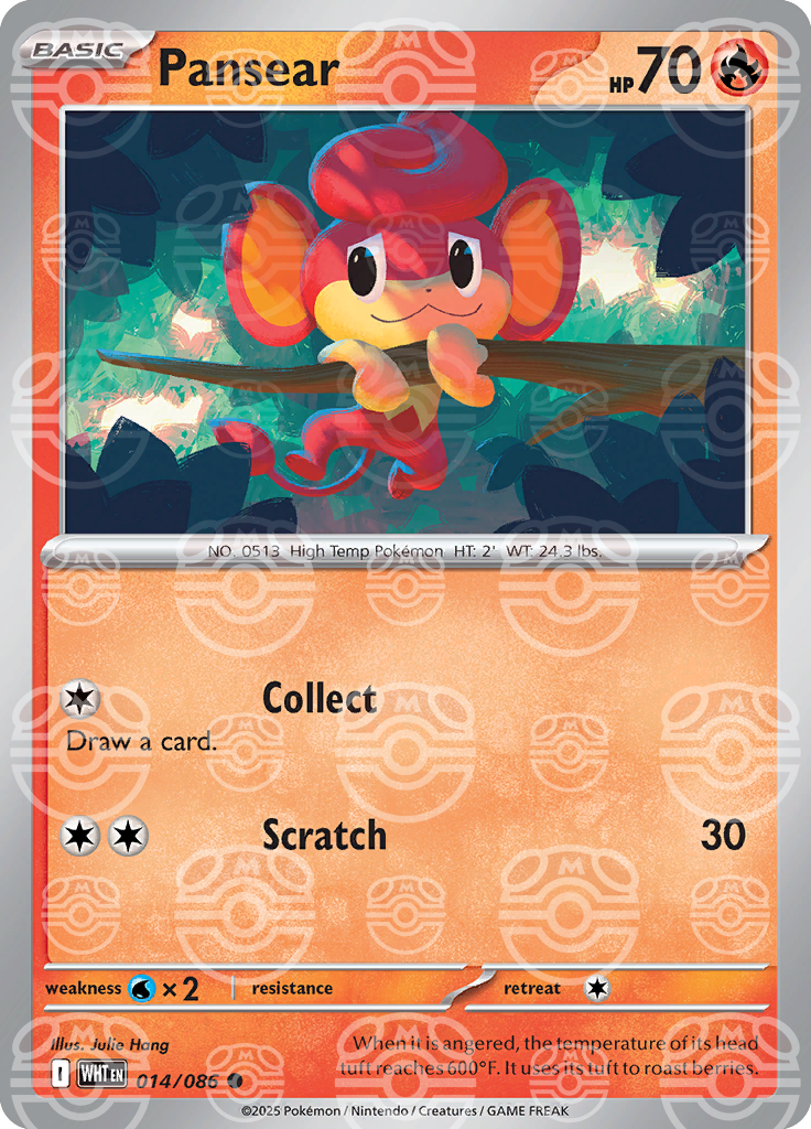 Pansear (Master Ball Pattern) 014/086 — White Flare