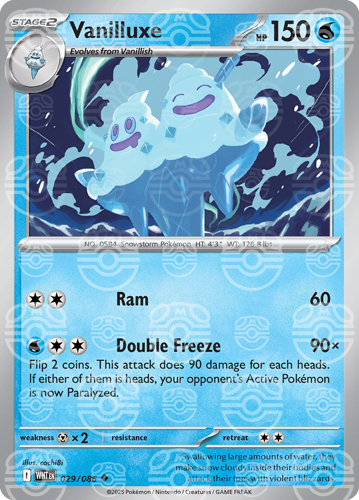 Vanilluxe (Master Ball Pattern) - 029/086 - White Flare Pokemon