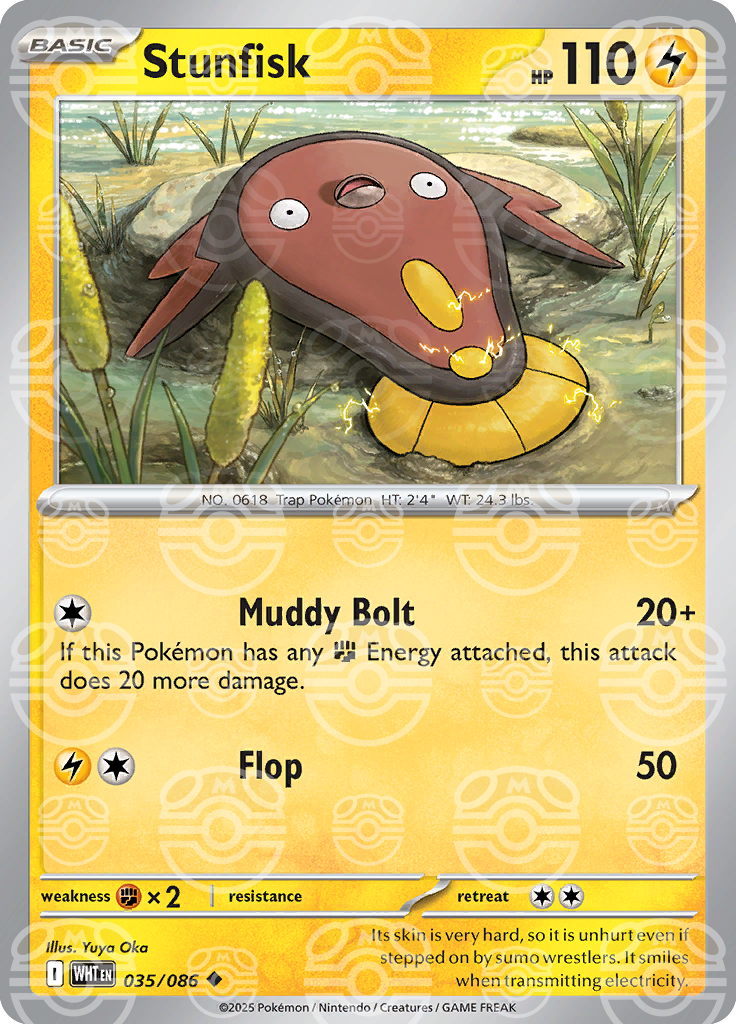 Stunfisk (Master Ball Pattern) 035/086 — White Flare