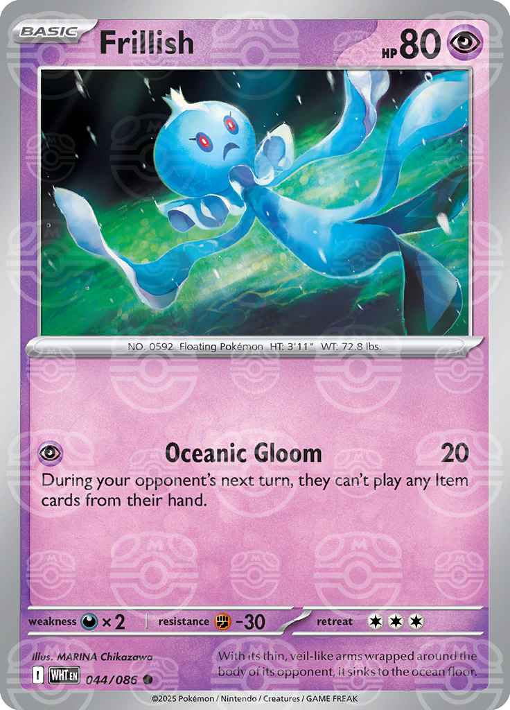 Frillish (Master Ball Pattern) 044/086 — White Flare