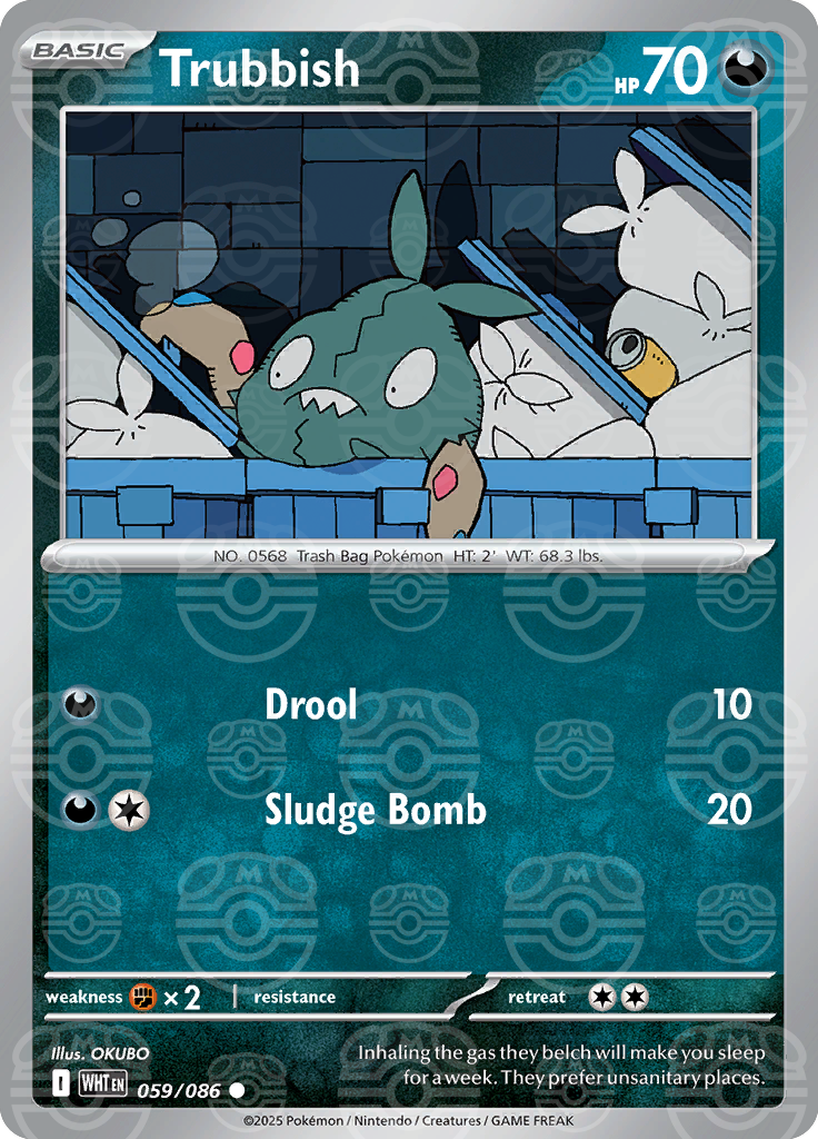 Trubbish (Master Ball Pattern) 059/086 — White Flare