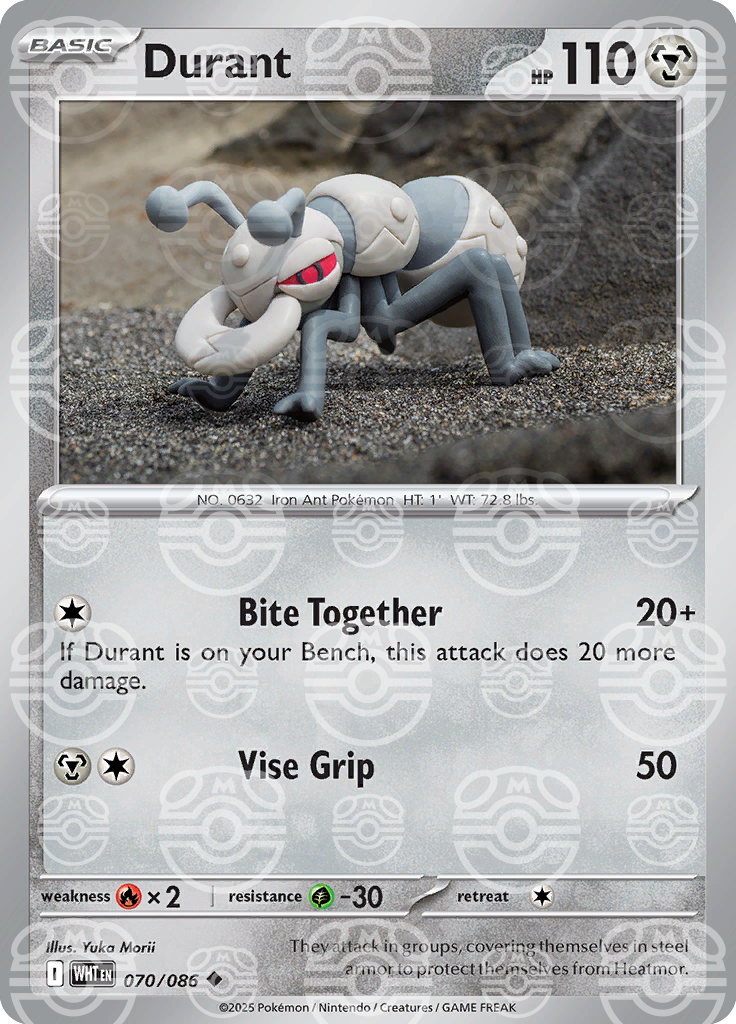 Durant (Master Ball Pattern) 070/086 — White Flare