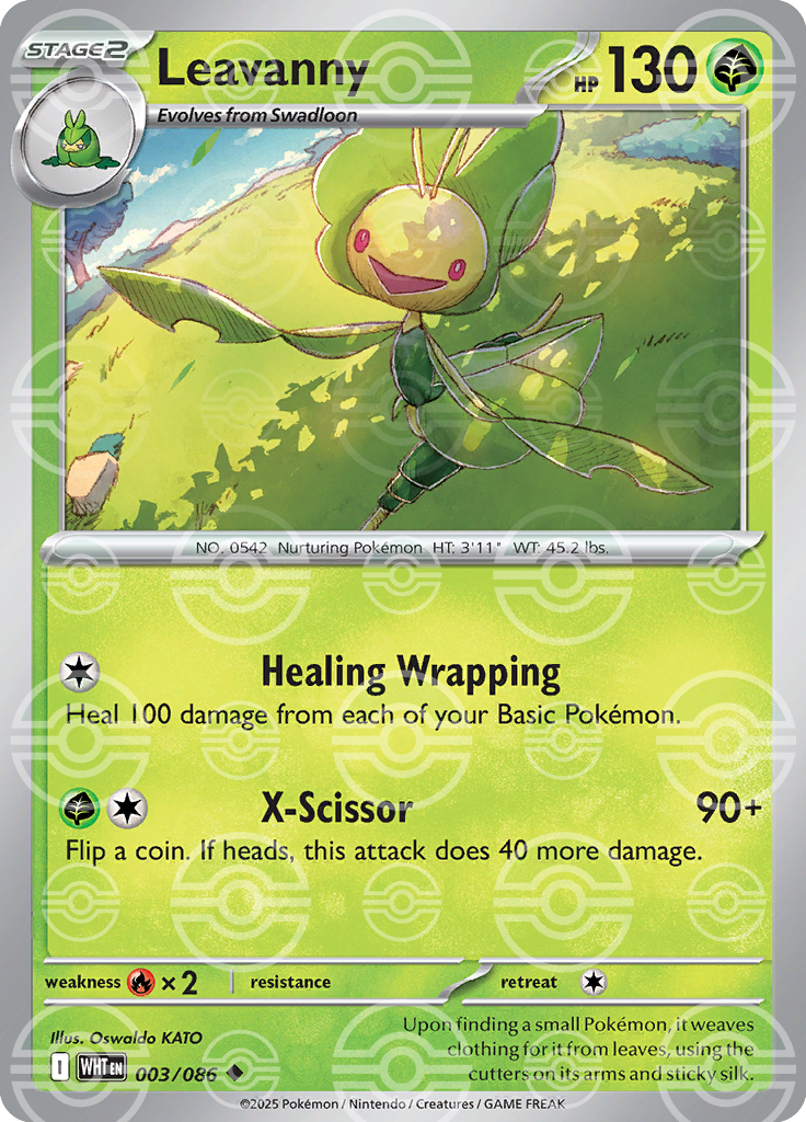 Leavanny (Poke Ball Pattern) 003/086 — White Flare