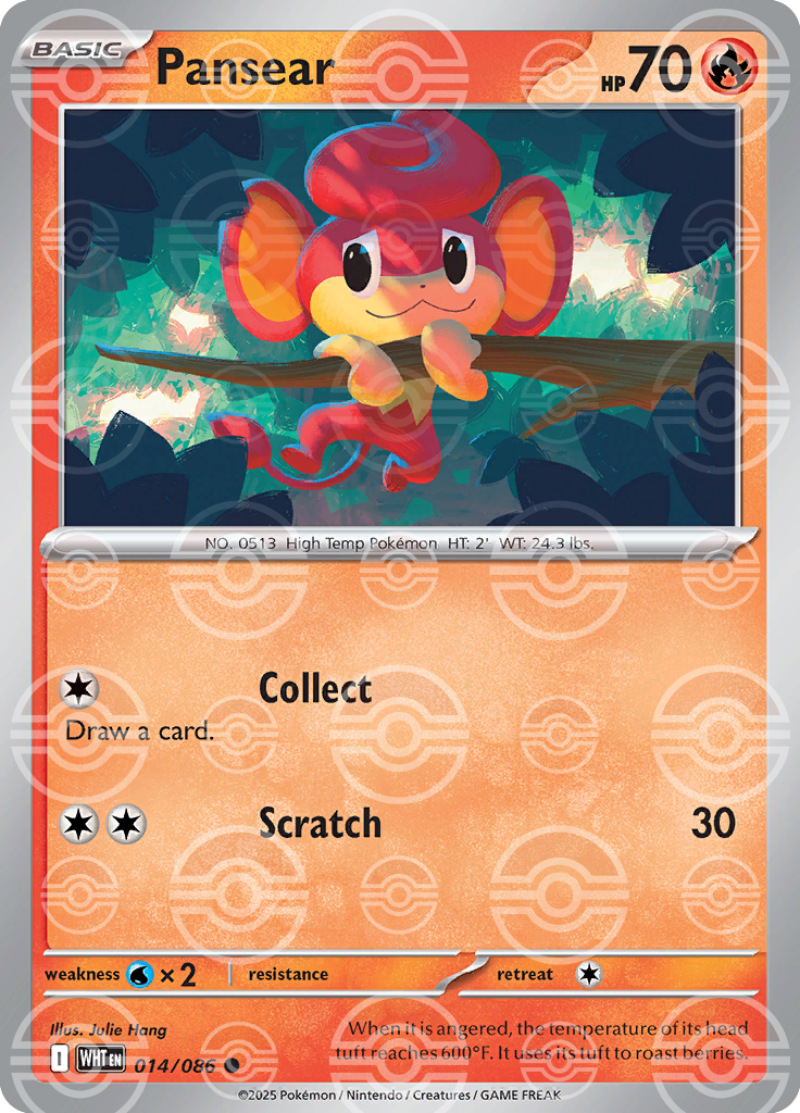 Pansear (Poke Ball Pattern) 014/086 — White Flare