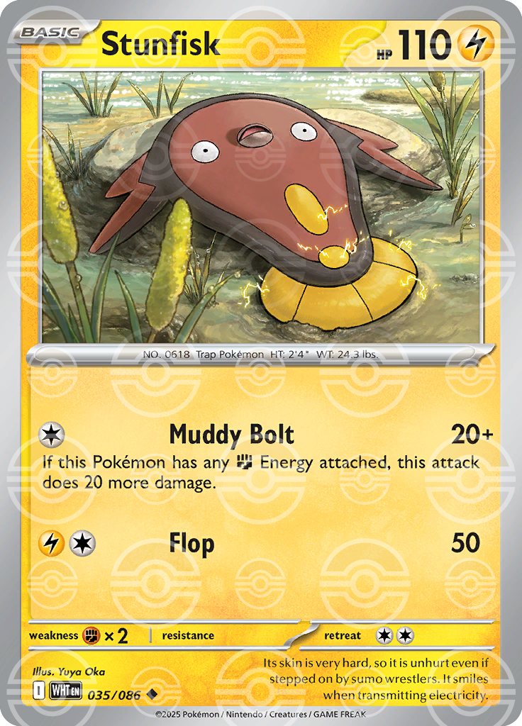 Stunfisk (Poke Ball Pattern) 035/086 — White Flare