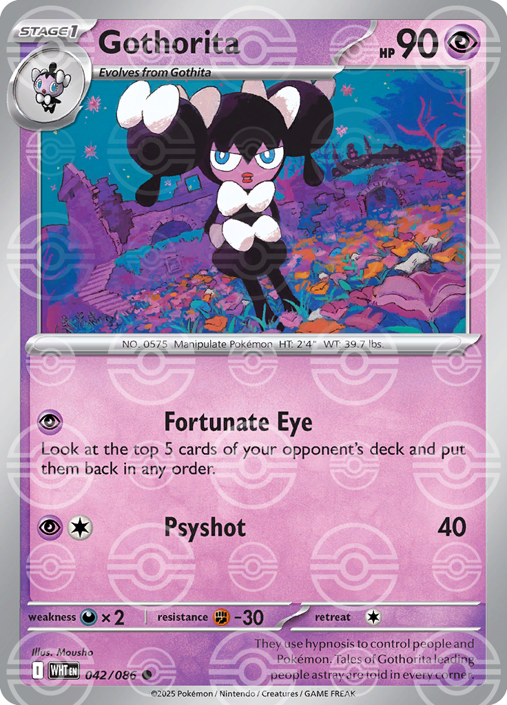 Gothorita (Poke Ball Pattern) 042/086 — White Flare